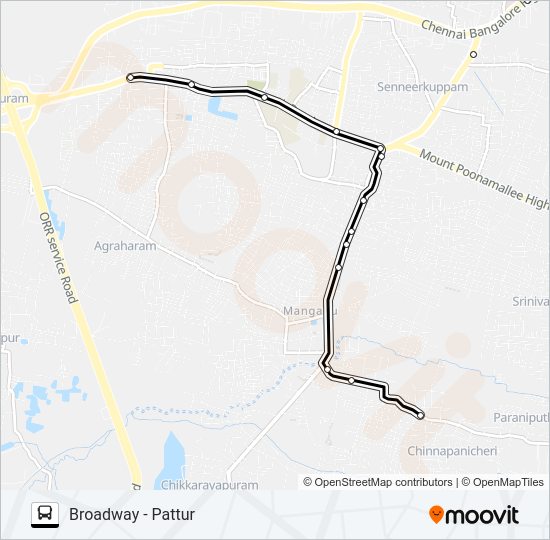 53P bus Line Map