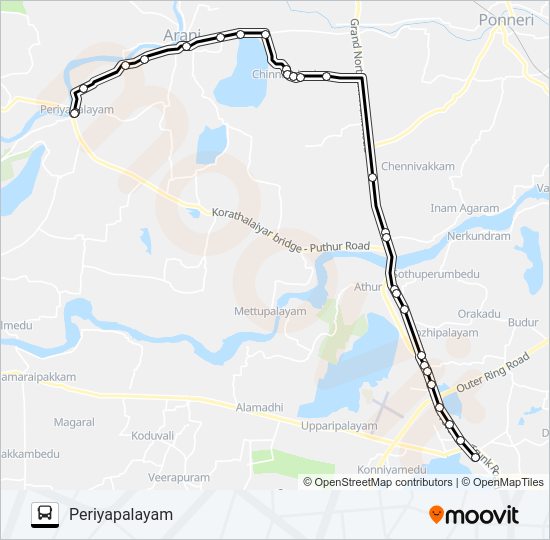 547 Bus Line Map