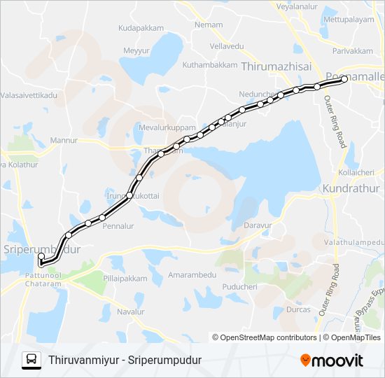 549 Bus Line Map