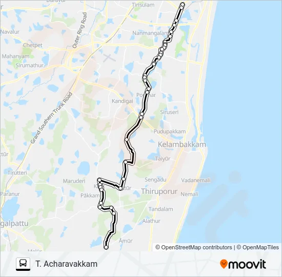 551 Bus Line Map