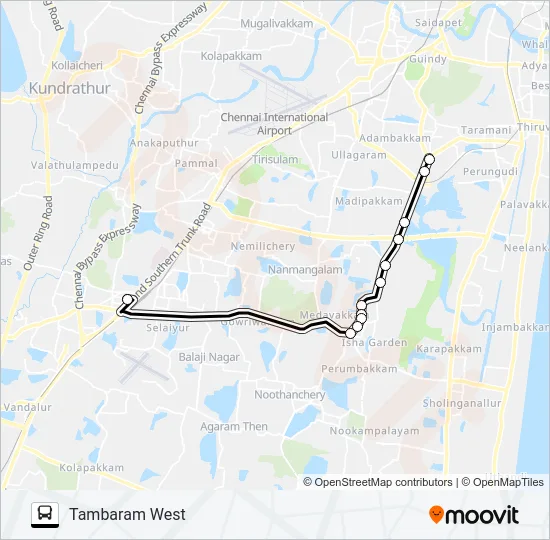 551 Bus Line Map