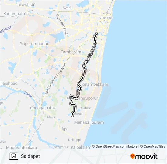 551 Bus Line Map