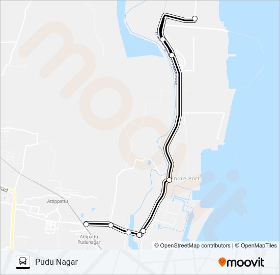 556 Bus Line Map