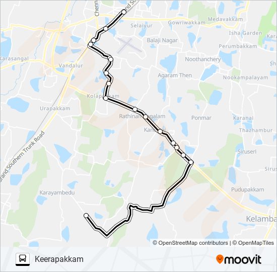 55D bus Line Map