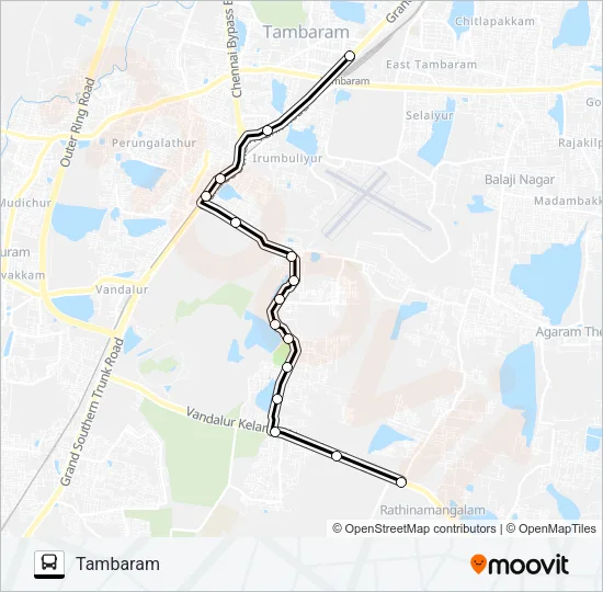 55G Bus Line Map