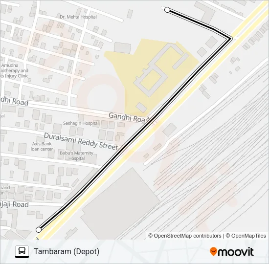 55G Bus Line Map