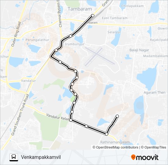 55G Bus Line Map