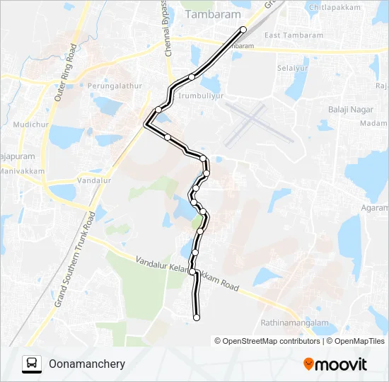 55G Bus Line Map