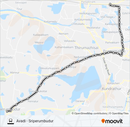 565 Bus Line Map