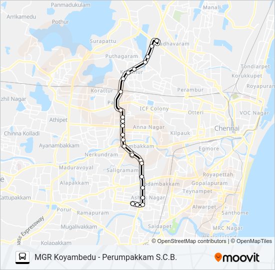 570 bus Line Map