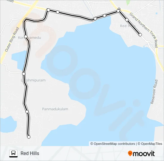 57B Bus Line Map