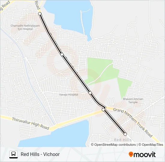 57E Bus Line Map