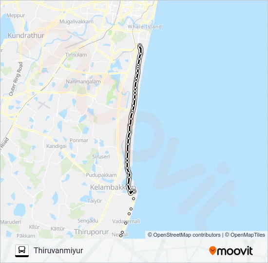 588 Bus Line Map