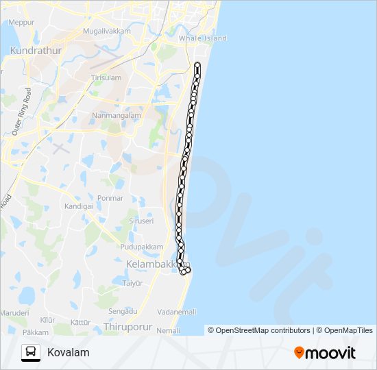 588 Bus Line Map