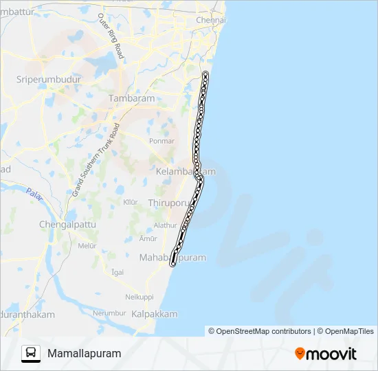 588 Bus Line Map