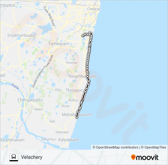 589 Bus Line Map