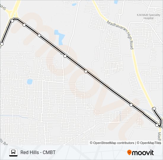 58V bus Line Map