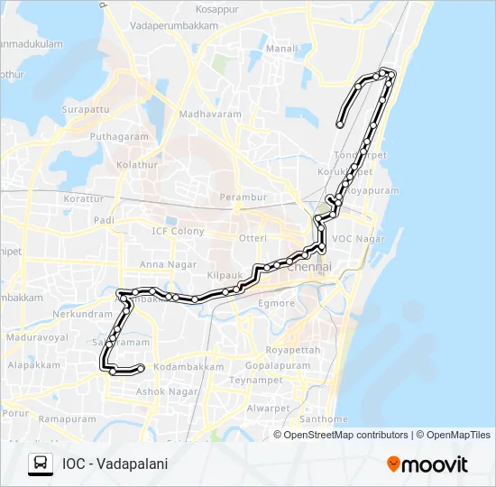 59A Bus Line Map
