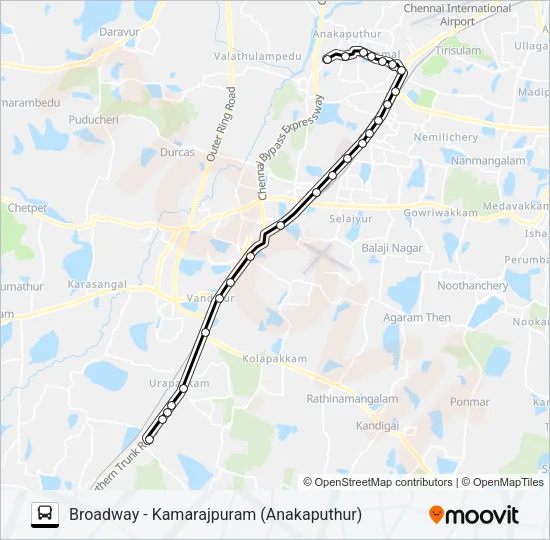 60D Bus Line Map