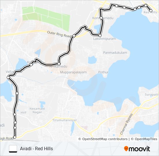 61r Route: Schedules, Stops & Maps - Avadi (Updated)