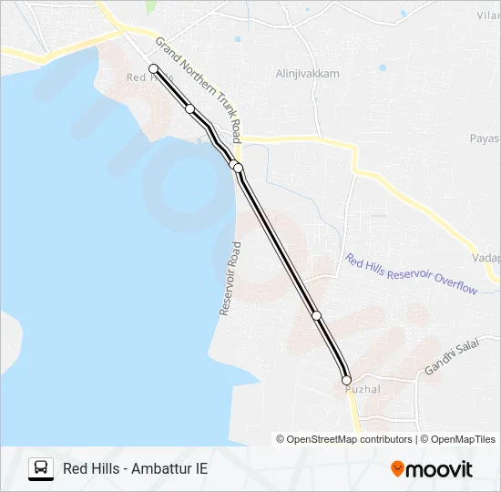 62A Bus Line Map