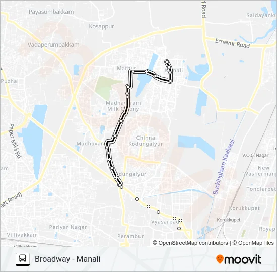 64C Bus Line Map