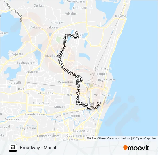 64C Bus Line Map