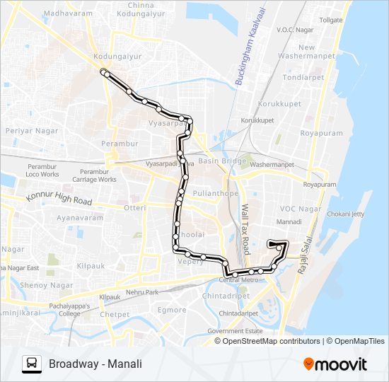 64C Bus Line Map