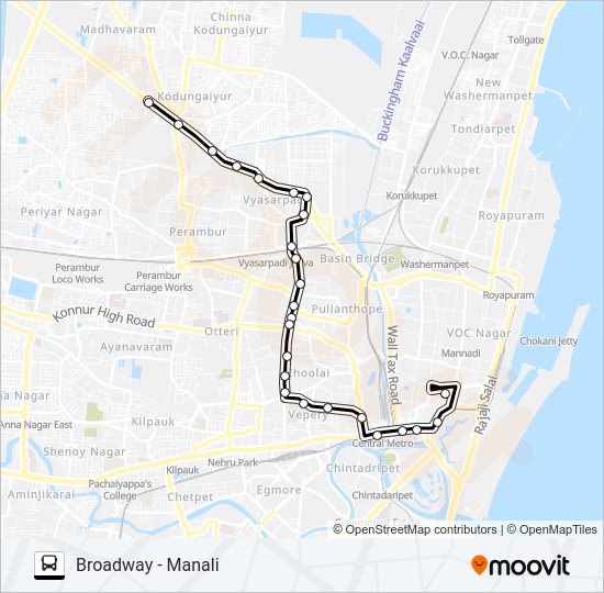 64C Bus Line Map