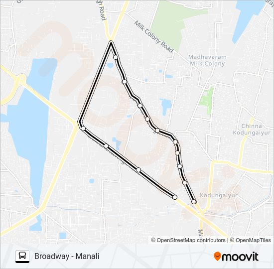 64C Bus Line Map