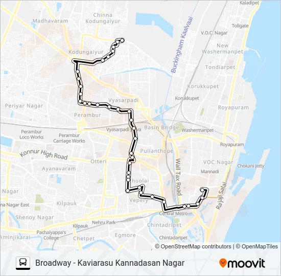 64K Bus Line Map