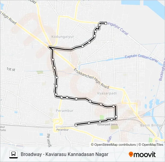 64K Bus Line Map