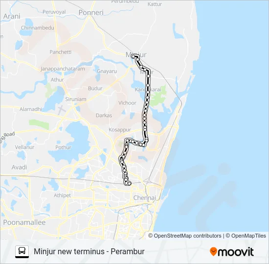 64P Bus Line Map