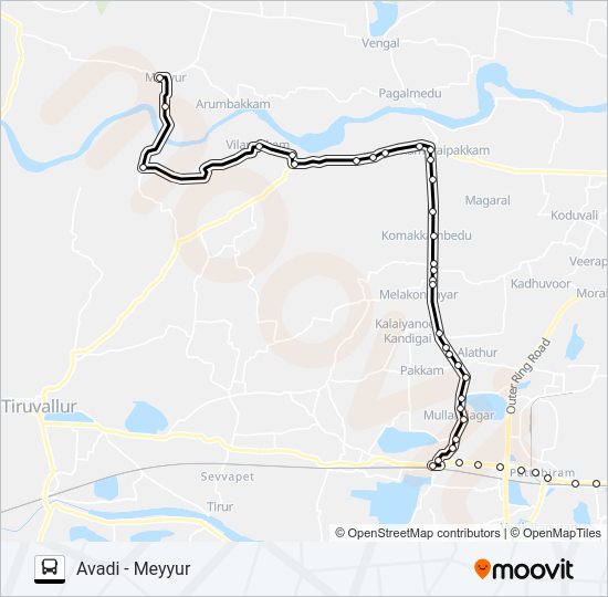 65G Bus Line Map