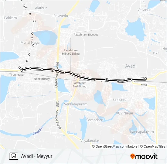 65G Bus Line Map