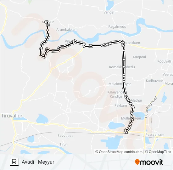65G Bus Line Map