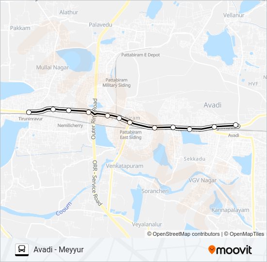 65G Bus Line Map