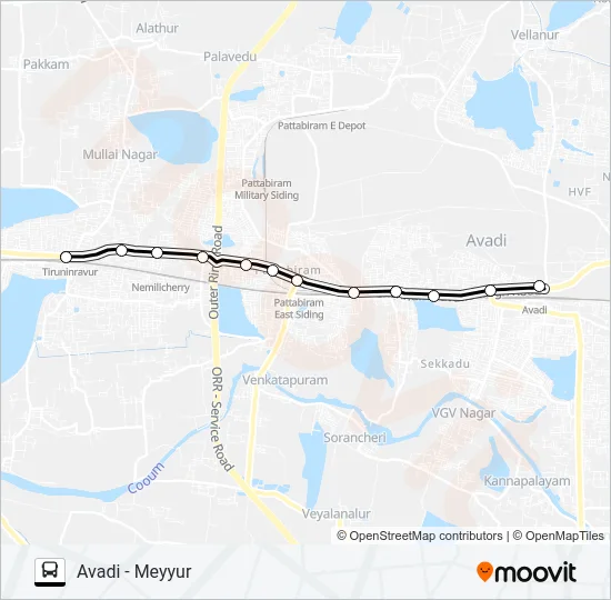 65G Bus Line Map