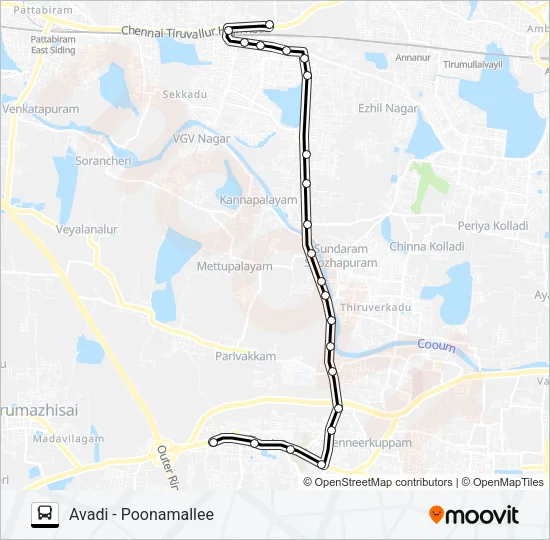 65K Bus Line Map