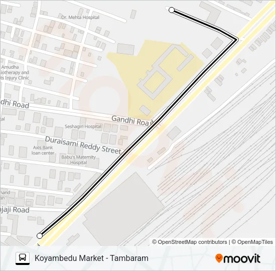 70C Bus Line Map