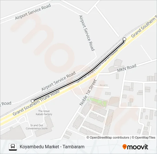 70C Bus Line Map
