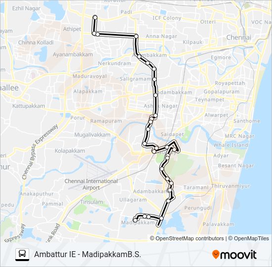 70D Bus Line Map