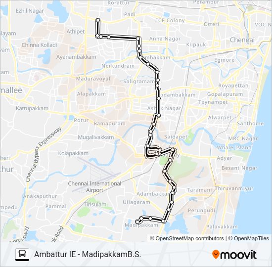 70D Bus Line Map