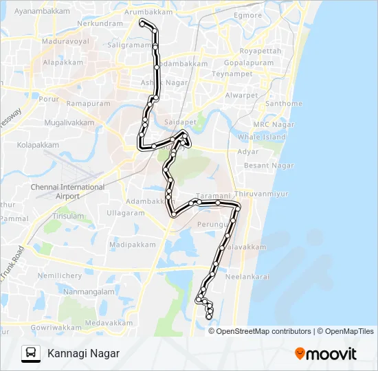 70S Bus Line Map