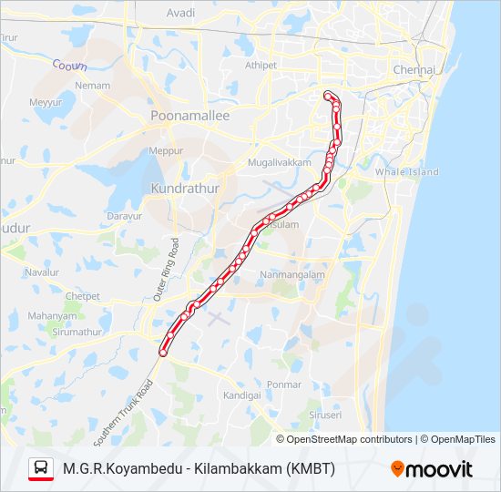 70V bus Line Map