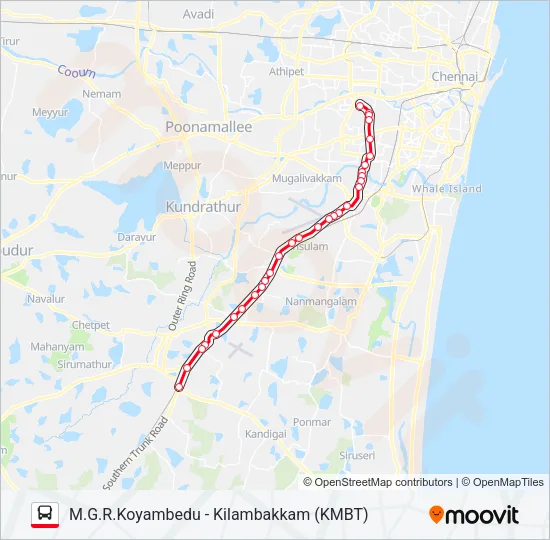 70V Bus Line Map