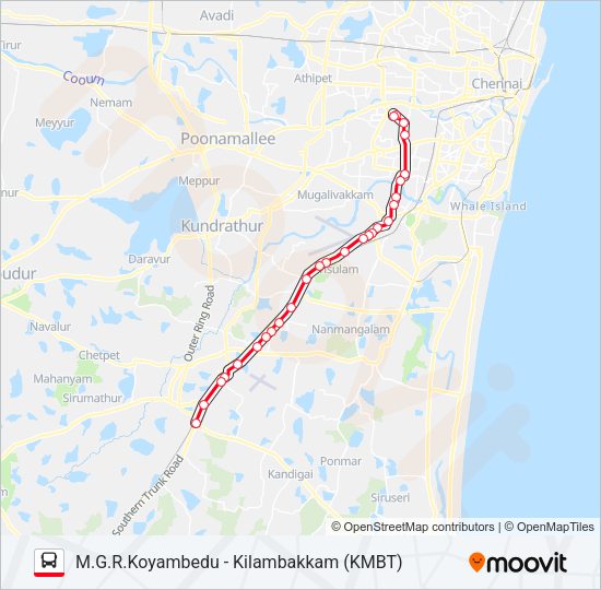 70V Bus Line Map