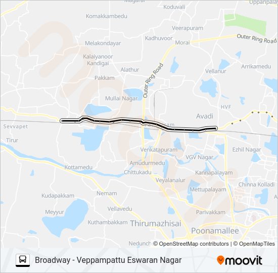 71V Bus Line Map