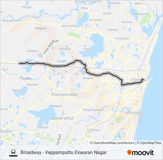 71V Bus Line Map