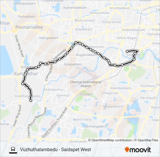 88D bus Line Map